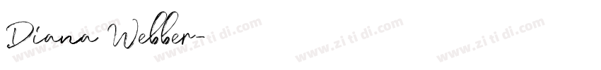 Diana Webber字体转换